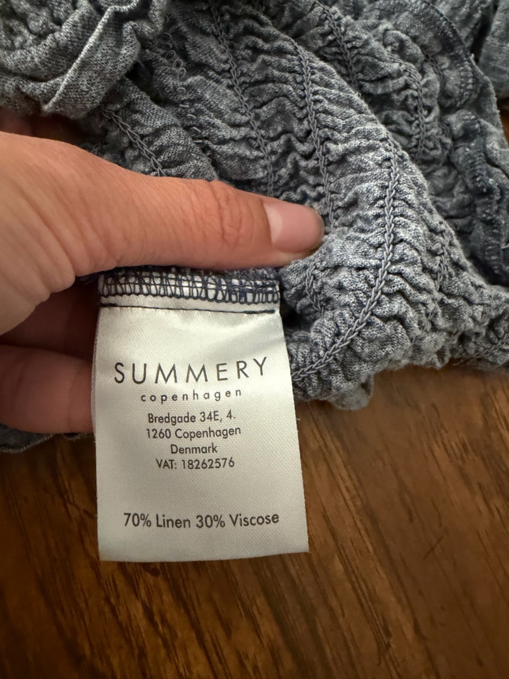 Summery Copenhagen Celine Top in Blue Size Small *Stock Photo for reference* - Picture 7 of 9